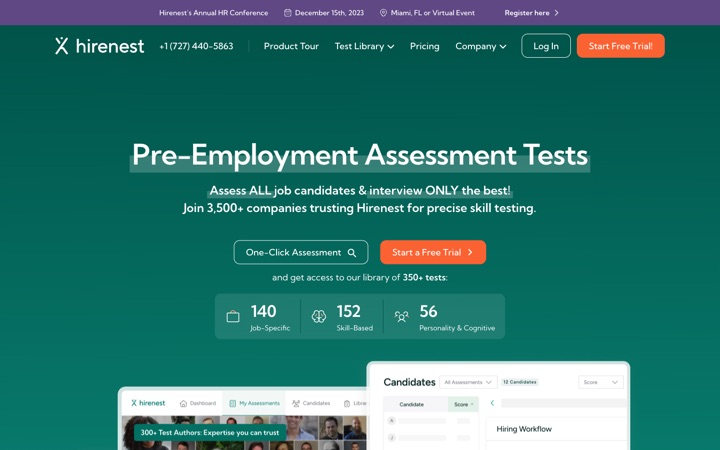 Hirenest — pre-employment assessment